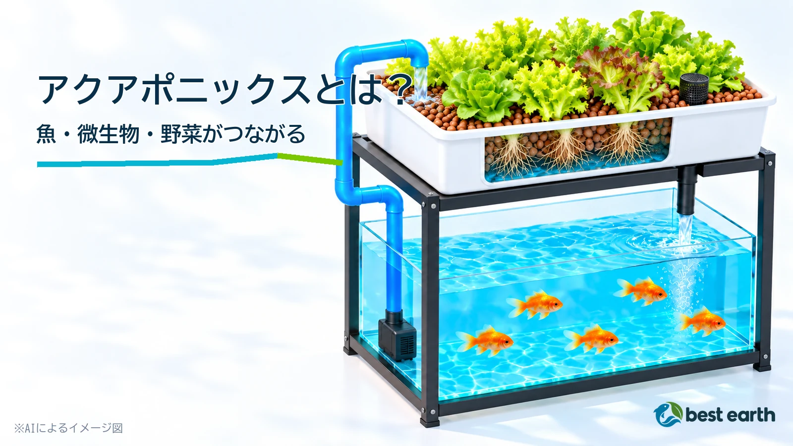 アクアポニックスとは?魚・微生物・野菜がつながる仕組みを図解