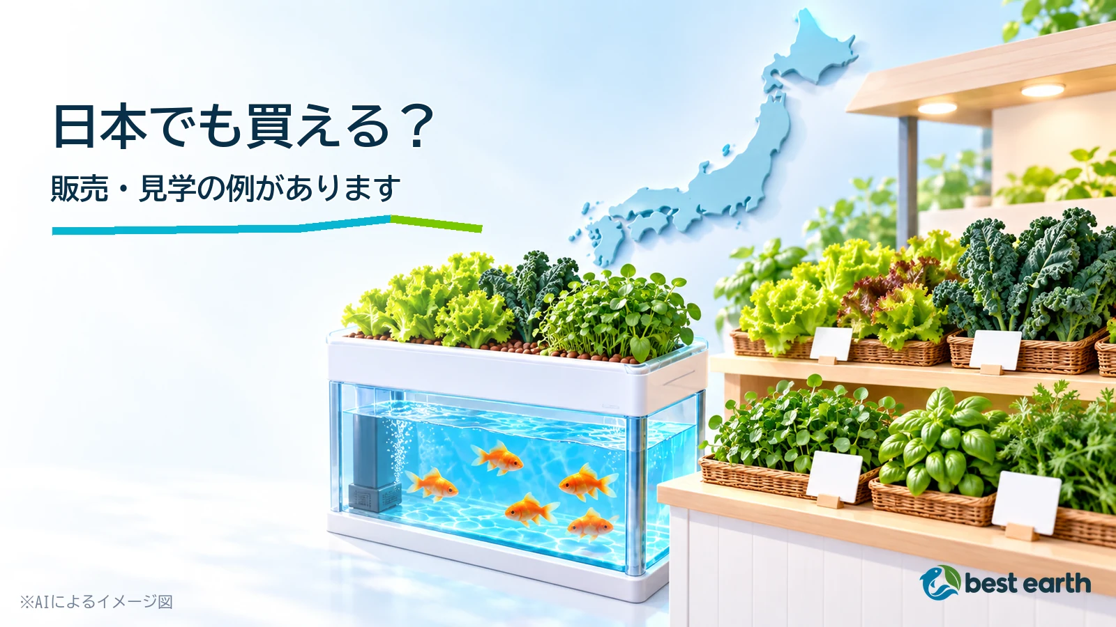 アクアポニックスは日本で買える?販売・見学事例と確認方法
