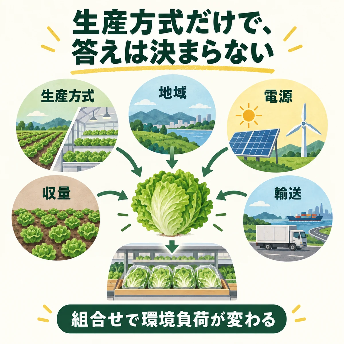 機能単位・範囲・地域・季節をそろえる比較手順