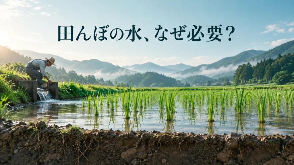 田んぼにはなぜ水を張る？イネ・雑草・土の関係