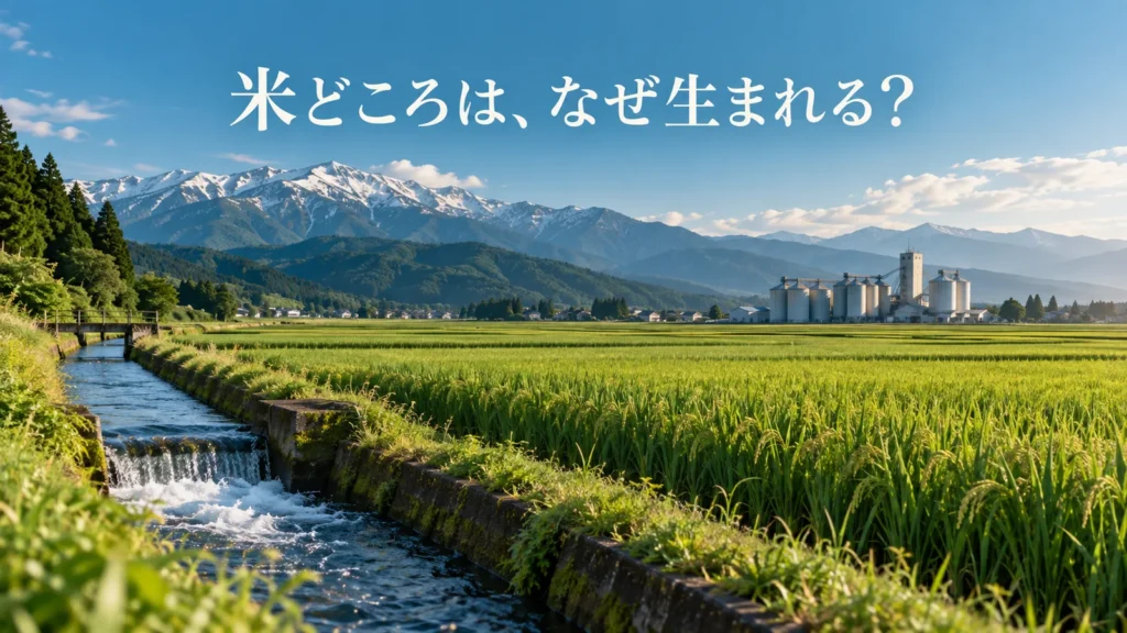 お米の主な産地はなぜ地域で違う？気候・水・品種から解説