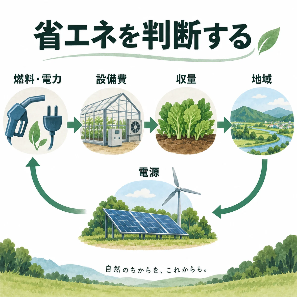燃料・電力、設備費、収量、地域、電源をまとめた完全版