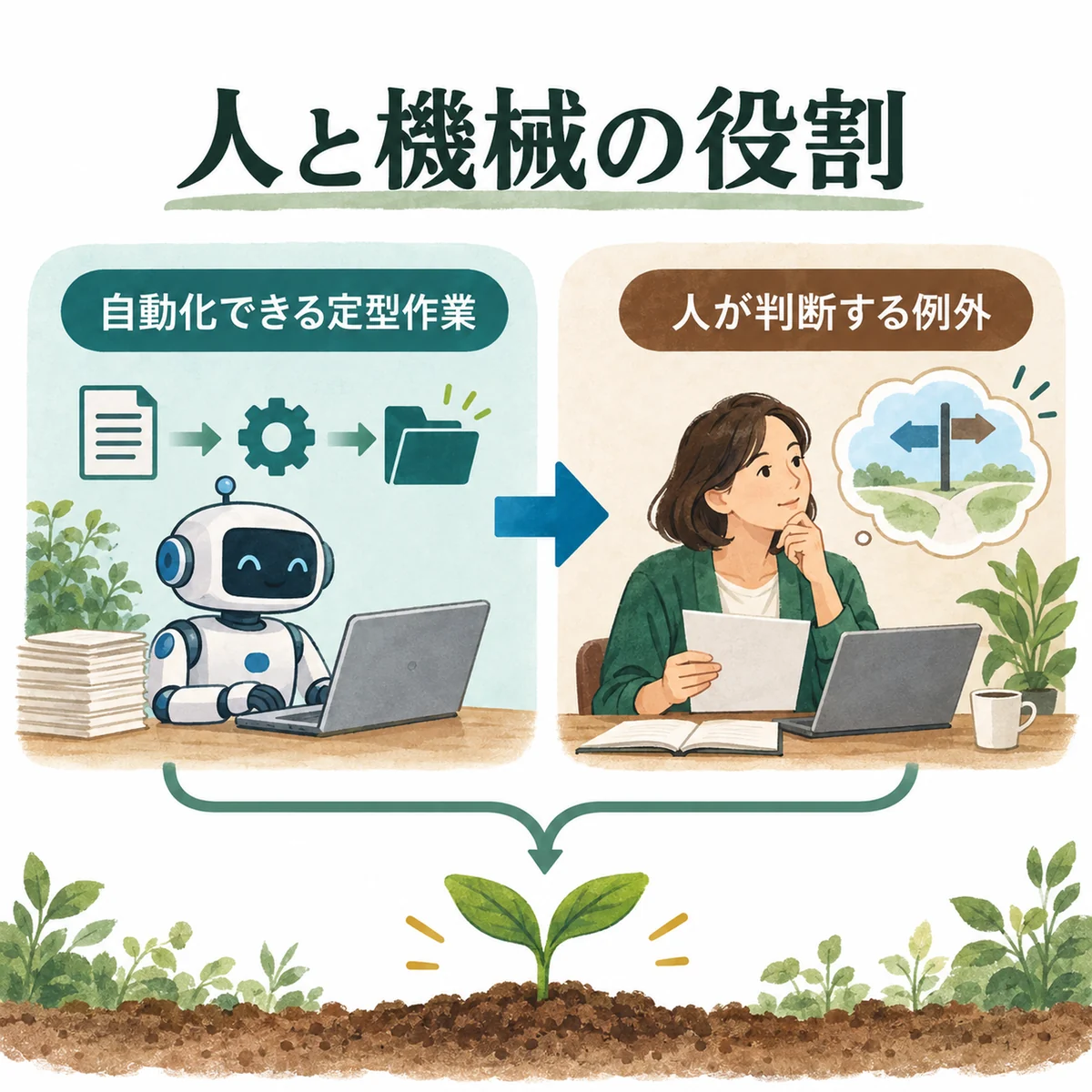 自動化できる定型作業と人が判断する例外をまとめた完全版