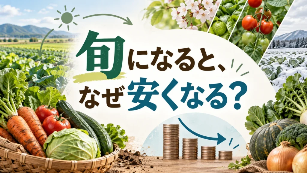 旬の野菜は安いと言われるが、なぜ収穫しやすい時期と値段がつながるのか。